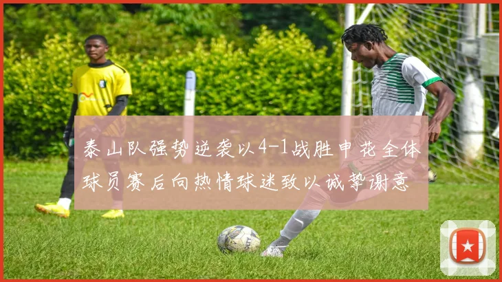泰山队强势逆袭以4-1战胜申花全体球员赛后向热情球迷致以诚挚谢意